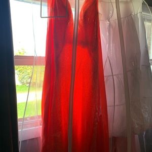 Prom dress size 10.   Shoulder area  were the only thing altered